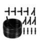 Zestaw naprawczy spryskiwaczy samochodowych, wężyk PVC, 2m, 4/5mm, trójniki T Y i złączki, czarny Xtrobb 18883