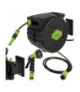 Zwijacz automatyczny na wąż ogrodowy + 20m węża, bęben ścienny z pistoletem, 7 trybów, 6 bar, Gardlov 18897