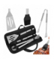 Zestaw przyborów do grilla 3szt. ze stali nierdzewnej + solidne etui z uchwytami Kaminer 27180 18888