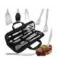 Zestaw przyborów do grilla 5szt. ze stali nierdzewnej + solidne etui z uchwytami Kaminer 27182 18889