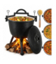 Kociołek żeliwny, garnek myśliwski, węgierski na ognisko, pieczonki, duszonki, emaliowany, stojący, 8L Kaminer 18922