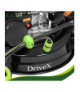 Kosiarka do trawy DriveX, spalinowa z napędem, mocna, silnik 149cm3, 2.3kW, 3.13KM, szerokość koszenia 40,6cm, z funkcja mycia, kosz 50L + olej Gardlov 18921
