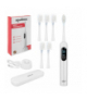 Szczoteczka soniczna do zębów, elektryczna, indukcyjne ładowanie + 6 końcówek, w etui, 90tyś r/min, Smart Timer, cicha praca 65dB, akumulator 1200mAh, biała, X800 Soulima 26850 18805