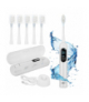 Szczoteczka soniczna do zębów, elektryczna, indukcyjne ładowanie + 6 końcówek, w etui, 90tyś r/min, Smart Timer, cicha praca 65dB, akumulator 1200mAh, biała, X800 Soulima 26850 18805