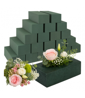 Gąbka florystyczna sucha/mokra, 23x11x8cm, do kwiatów żywych i sztucznych, kostka, stroik, cegła, kompozycja kwiatów, 20szt Gardlov 18924