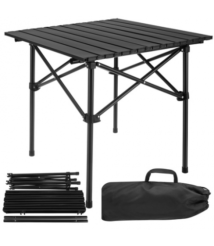 Stolik turystyczny składany, stół ogrodowy, na balkon, taras, 70kg, 54x50x50cm, czarny Gardlov 27294 18895