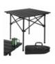 Stolik turystyczny składany, stół ogrodowy, na balkon, taras, 70kg, 54x50x50cm, czarny Gardlov 27294 18895