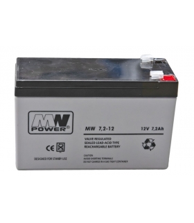 AKUMULATOR MW POWER AGM 12V / 7.2Ah