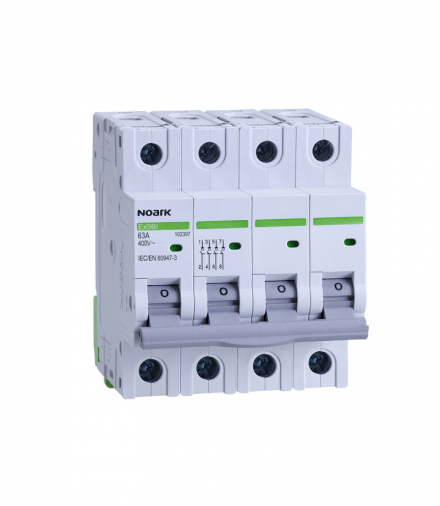 Rozłącznik izolacyjny Ex9BI 4P 40A 4 moduły, 4-bieg. NOARK 102396