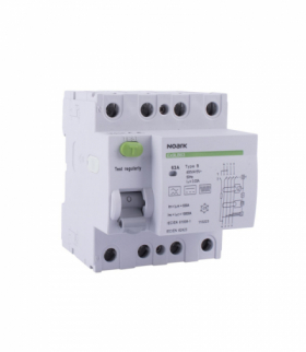 Wyłącznik różnicowoprądowy RCCB Ex9LB63, 3P+N, 40A, 30mA, B, 10kA, NOARK 110222