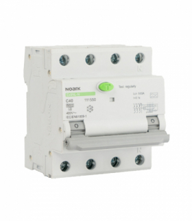 Wyłącznik różnicowoprądowy z zabezpieczeniem nadprądowym RCBO Ex9NL-N, 3P+N, B25, 30mA, AC, 6kA, EU, NOARK 111500