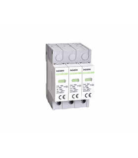 Ogranicznik przepięć SPD PV C typ II, 1000 V DC, 3 moduły, dla nieuziemionych systemów PV Ex9UEP 20 3P 1000 (N) NOARK 112906