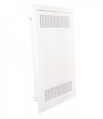 Rozdzielnica multimedialna, podtynkowa z białymi, metalowymi drzwiczkami, 3 rzędy, 36 modułów PMF-MM 36 NOARK 107266