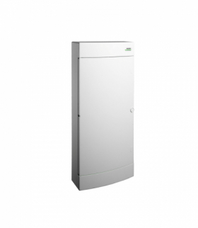 Rozdzielnica podtynkowa z białymi drzwiczkami, 4 rzędy, 4x18 modułów PNS 4x18W, IP40, NOARK 113272