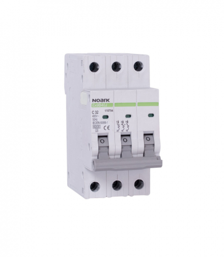 Wyłącznik nadprądowy typu Slim, Ex9B40J, 3P, B20, 6kA, NOARK 110748