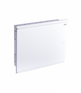 Rozdzielnica podtynkowa z białymi, metalowymi drzwiczkami, 165 modułów, 5 rzędów x 33 mod. z zaciskami NPE EMFF5 165W NOARK 109822