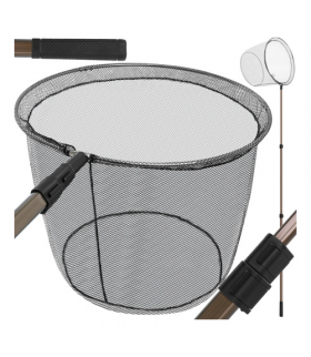 Podbierak wędkarski teleskopowy 335cm, duży kosz 48cm, głęboki, Trizand 18937