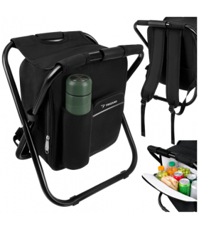 Krzesło wędkarskie z plecakiem i komorą termiczną, turystyczne, 3w1, składane, metalowa lekka i wytrzymała konstrukcja z szybkim składaniem, 150kg Trizand 27333 18949