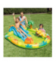 Wodny plac zabaw dla dzieci, Mały Dino, dmuchana zjeżdżalnia z miękką matą do lądowania i zraszaczem, 191x152x58cm, INTEX 57166NP 18941