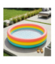 Basen dmuchany dla dzieci, brodzik, 114x25cm, tęczowy, miękkie, dmuchane ścianki, 3 pierścienie, 131L INTEX 57412NP 18943