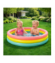 Basen dmuchany dla dzieci, brodzik, 114x25cm, tęczowy, miękkie, dmuchane ścianki, 3 pierścienie, 131L INTEX 57412NP 18943
