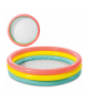 Basen dmuchany dla dzieci, brodzik, 114x25cm, tęczowy, miękkie, dmuchane ścianki, 3 pierścienie, 131L INTEX 57412NP 18943