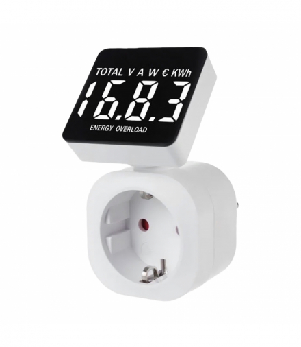 Miernik zużycia energii elektrycznej, Schuko, watomierz do gniazdka HAND Home W-72037