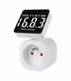 Miernik zużycia energii elektrycznej, watomierz do gniazdka HAND Home W-72036