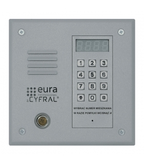 PANEL CYFROWY CYFRAL PC-1000DE srebrny z Dallas i elektroniką