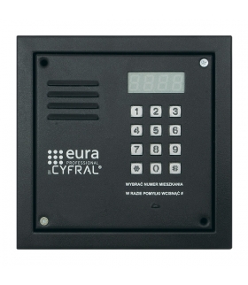 PANEL CYFROWY CYFRAL PC-2000RE czarny z czytnikiem RFiD i wbudowana elektronika
