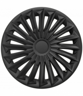 Kołpaki 14" Joy Black Mat, komplet 4szt. uniwersalne, montaż na zatrzask, Plastrol T-04754