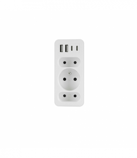 Rozgałęźnik wtyczkowy trzykrotny, R-3/2CA/K, PLASTROL W-72028