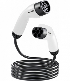 Kabel do ładowania samochodów TYPE 2, 7kW, 220V, 32A, IP55, dł przewodu 3mb, EV/P/M/7KW/220V/32A/3M, HAND EV W-08656