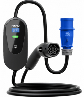 Ładowarka Samochodowa Mobilna Regulowana TYPE 2, 3.5 KW, 220V, 16A, IP55, dł przewodu 5m, EV/M/R/3,5W/220V/16A/5M, HAND EV W-08651