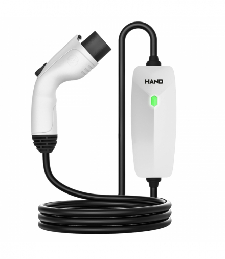 Ładowarka Samochodowa Mobilna TYPE 2, 3.5 KW, 220V, 16A, IP67, dl przewodu 5m, EV/M/3,5W/220V/16A/5M, HAND EV W-08650