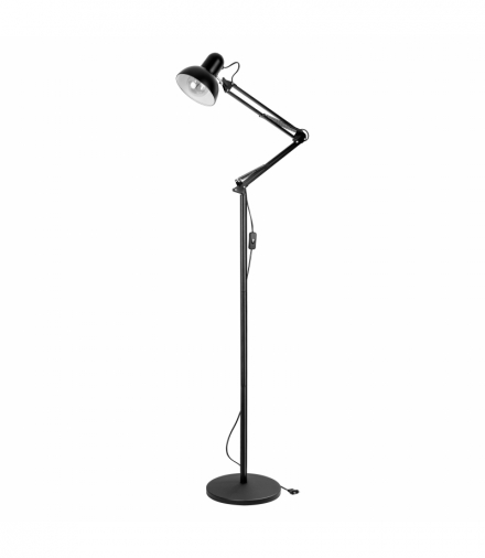 LUWES II, lampa podłogowa, E27, max. 18W, 182 cm, czarna Orno LS-7/B