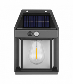 TORO LED Kinkiet solarny z czujnikiem ruchu, 100 lm, IP42, 3000 K, 800 mAh Orno SL/R-3/B