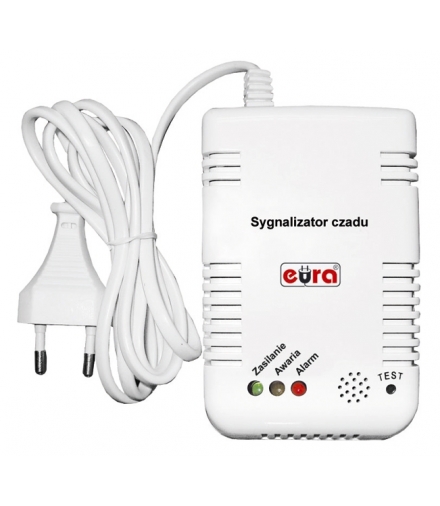 Czujnik czadu Eura CD-41A2 z przewodem 230V 7 LAT GWARANCJI!