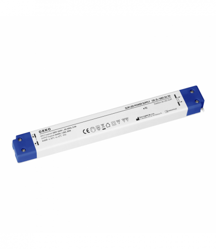 Zasilacz LED IP20, meblowy, slim, 24V, 30W, plastikowa obudowa Orno OR-ZL-1680/24/30