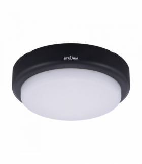 Plafoniera hermetyczna MARINA LED C zmienna moc 8/12/18W i barwa światła CCT czarny Struhm 05025