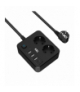 Przedłużacz, listwa, 2 gniazda 2p+Z z gniazdami 3xUSB-A, 1xUSB-C, 2m, SCHUKO, Ps-270S/1,5/P+USBA+USBC/2.0m czarny, KEL W-00356