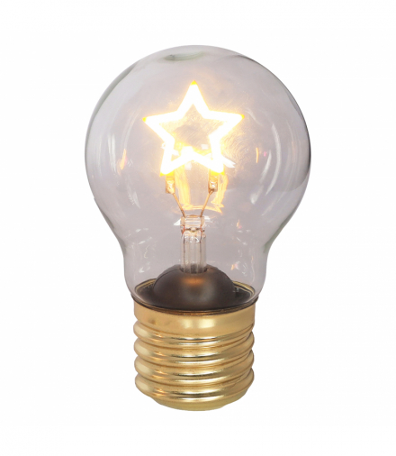 Dekoracja świetlna , żarówka LED na baterie, gwiazda, 2700-3000K, DS-6/GWIAZDA LED, HAND Light W-00058