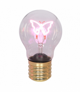 Dekoracja świetlna, żarówka LED na baterie, motyl, 2700-3000K, DS-6/MOTYL LED, HAND Light W-00055