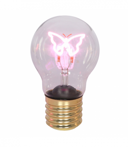 Dekoracja świetlna, żarówka LED na baterie, motyl, 2700-3000K, DS-6/MOTYL LED, HAND Light W-00055