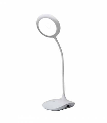 Lampka biurkowa, max 95lm, ładowanie USB-micro, LB-4/0, PLASTROL ECO W-06258