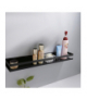 Półka łazienkowa, kuchenna czarna 50x6x10cm, na kosmetyki, przyprawy lub na pojemniki, Ruhhy 18952