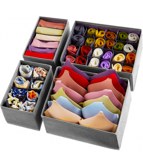 Organizer na bieliznę, zestaw 4szt. Ruhhy 18957