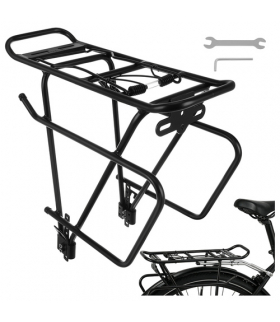 Bagażnik rowerowy, do roweru, 38x13,5x35cm, udźwig do 25kg, możliwość montażu sakw, stabilna, lekka aluminiowa konstrukcja, Trizand 18980