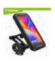 Uchwyt rowerowy na telefon wodoodporny z regulacją 360°, dotykowa folia, magnetyczne zabezpieczenie, do 6,9", 20×10×16cm, Trizand 18978
