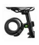 Zapięcie rowerowe 120cm, szyfr, linka 13.5mm, z uchwytem montażowym, zabezpieczenie roweru, Trizand 18986
